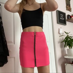 Cute pink stretches skirt